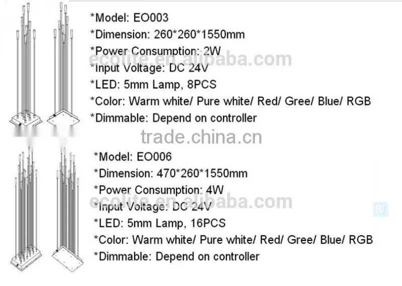 2016 outdoor lighting IP 67 4w 16 pieces sticks RGB 316 stianless steel LED firefly light