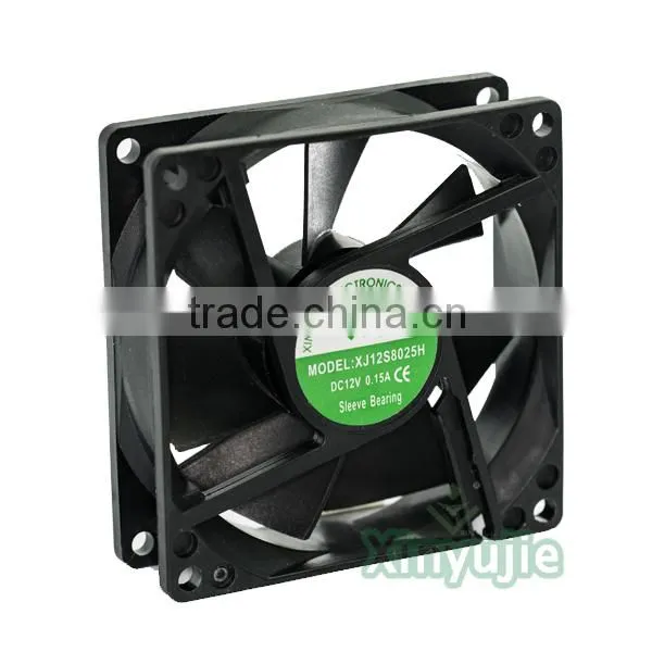 usb ventilation fan 80*80*25mm 12v brushless dc fan motor computer machine box