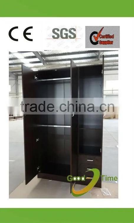 fsc 3 door modern melamine closet design factory