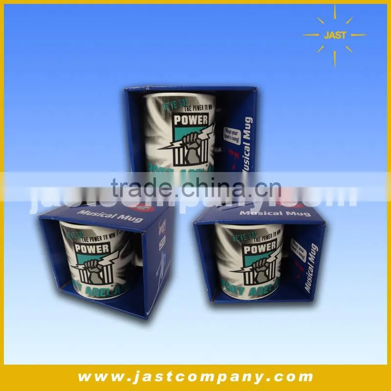 Musical Custom Ceramic Mug, Sports Song Singing Custom Ceramic Mug