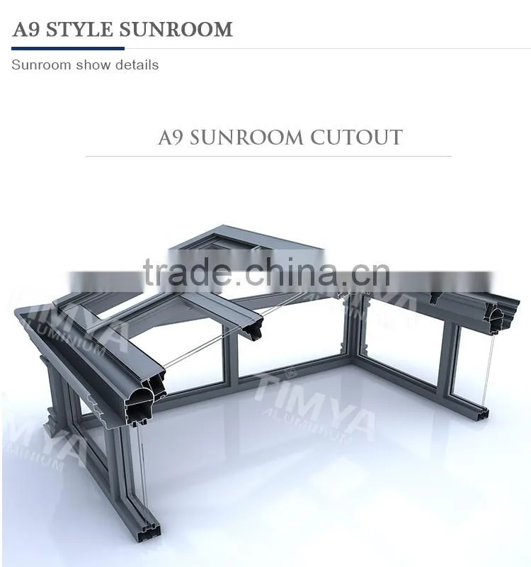 2015 aluminium glass sunrooms