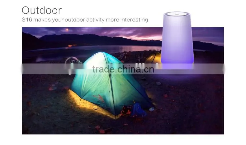 Bluetooth Speaker LED RGB Lamp Smart APP Touch Buttons