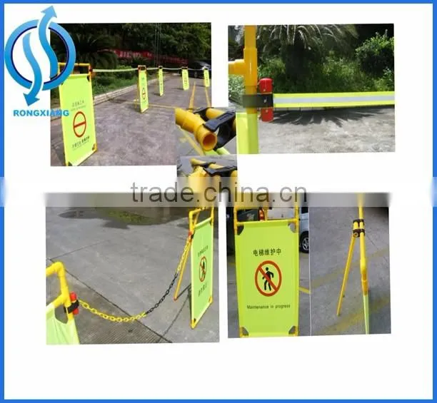 folding type fabric metal retractable road safety plastic barrier