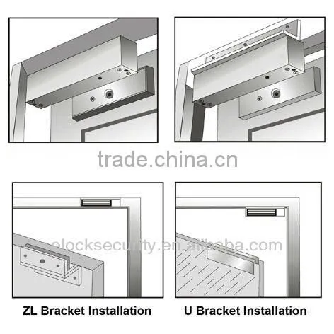 300lbs(180kg) Single Door EM Lock with Door Status Output
