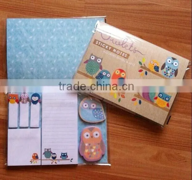 owl combination of sticky notes