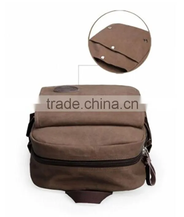 Vintage Canvas Laptop Backpack,School College Rucksack Bag