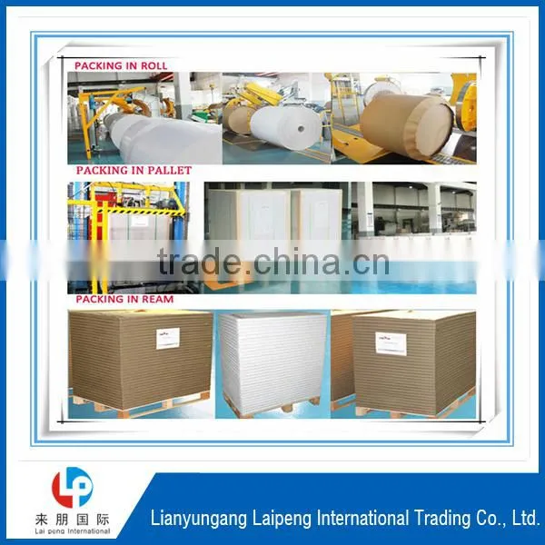 china manufacturer duplex board with grey/white back