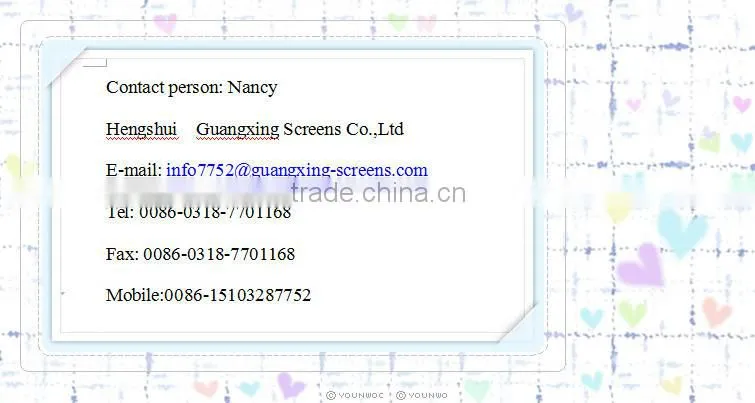 GUANGXING Sand filter continuous slot wedge wire screens tube