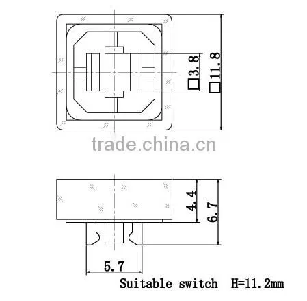 SC214 Push button switch cap