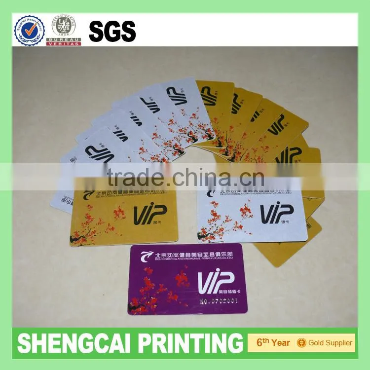 2013 Top sales PVC vip card
