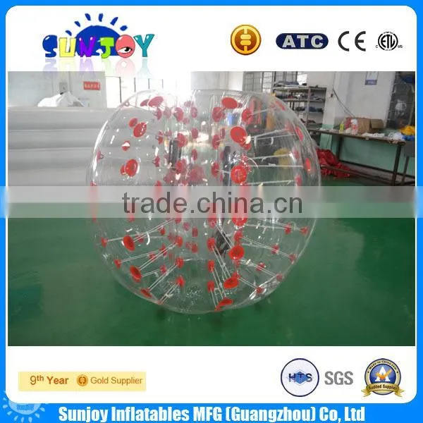 High Quality PVC/TPU Inflatable Bubble Ball Costume Roll outdoor Inflatable bumper Ball Inflatable Ball Suit