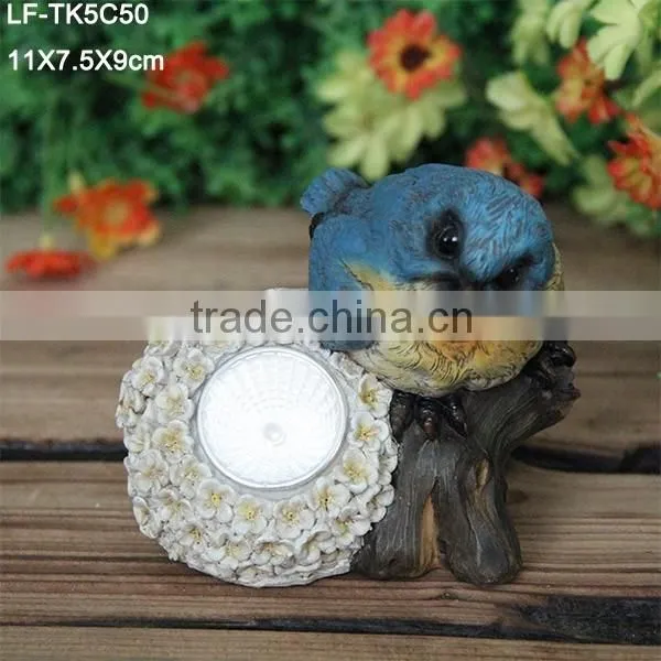 Metal birds garden decor led light
