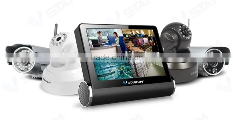 VStarcam HD 7 inch Touch Screen with indoor P2P IP Camera home security alarm system