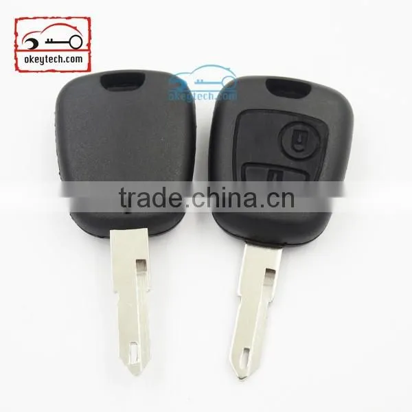 Good Price peuguot key shell for 206 blank 2 button no logo Car Key peugeot romote key cover