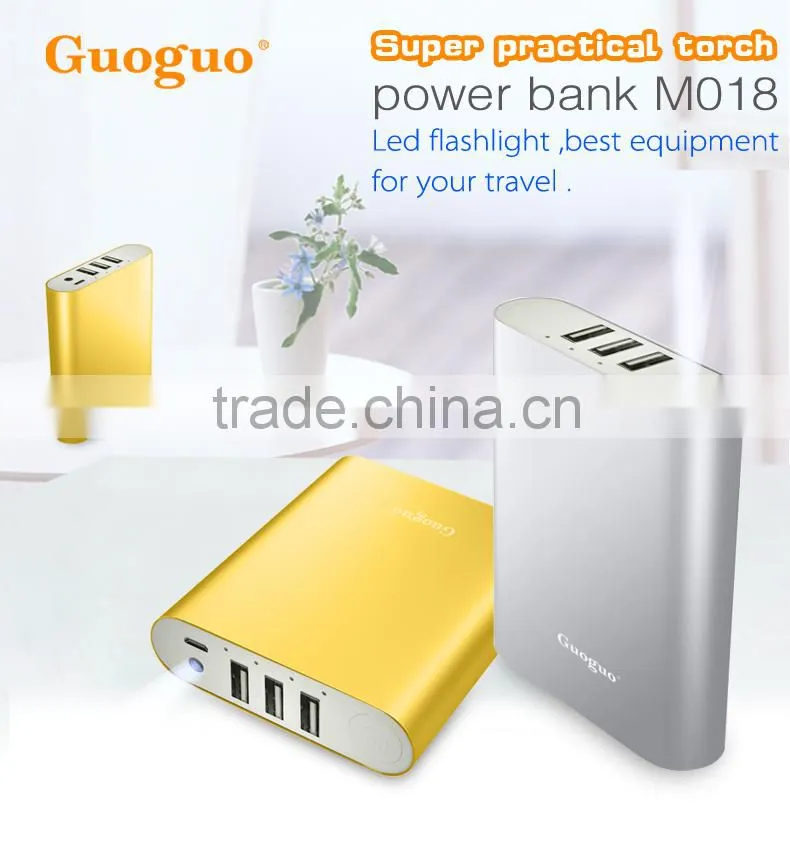 2016 Gadgets!! Portable aluminium mobile power bank charger 10400mAh
