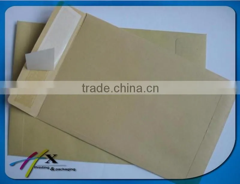china high quality self-adhered Kraft paper file envelopes factory price direct sale