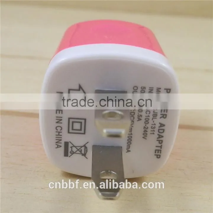 Universal EU USA Wall Adapter plug USB Home Travel Charger power Cube 1A