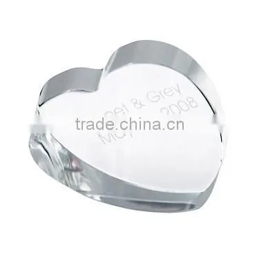 2016 New product clear diamond shape crystal paperweight
