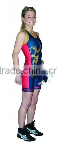 Promotional full sublimation youth wrestling singlet