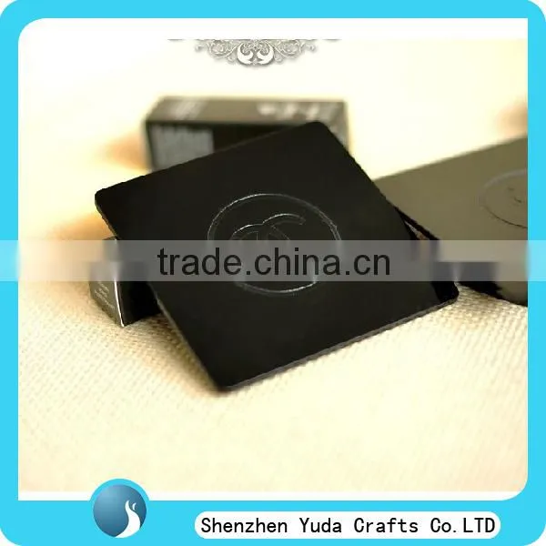 Factory supply laser engraving logo coffee cup pad holder customized coasters