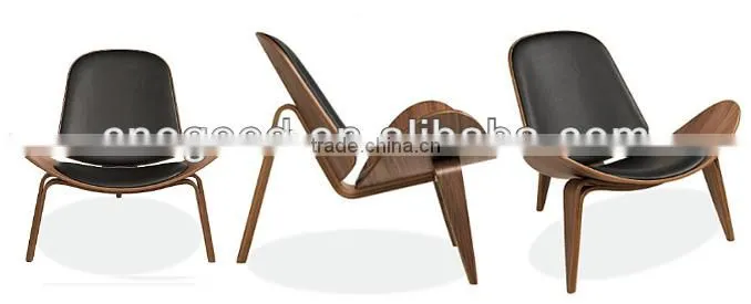 Hot selling plywood leather chair bentwood chair