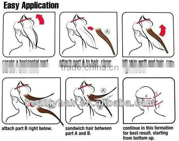 Sale Promotion tape in hair extensions for fine thin hair