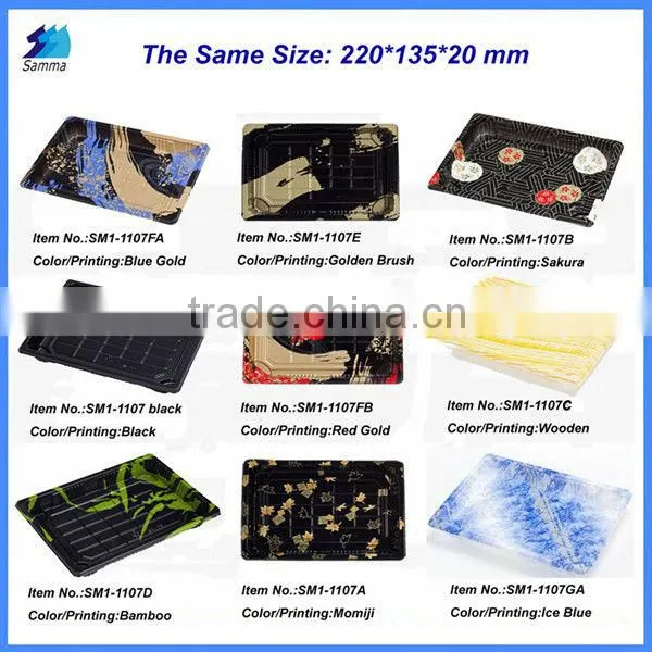 SM1-1207B Hot selling western mordern family used Disposable PS Plastic Plates, Customized Designs are Welcome