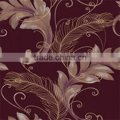 Newly designed commercial deep embossed wallpaper from china wholesale