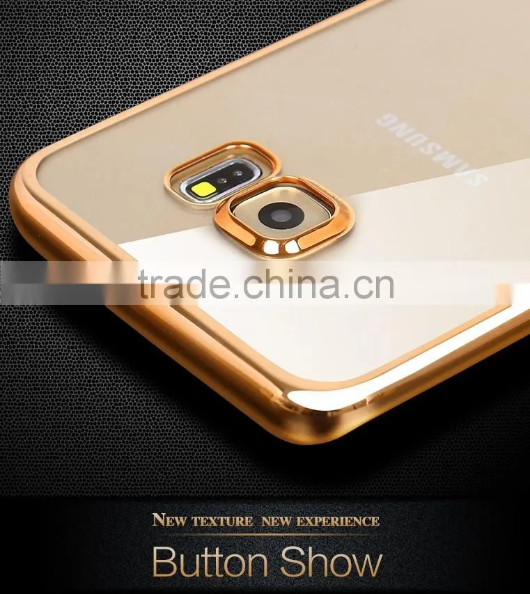 Free Samples Clear case cover for samsung galaxy s6 edge plus soft tpu case