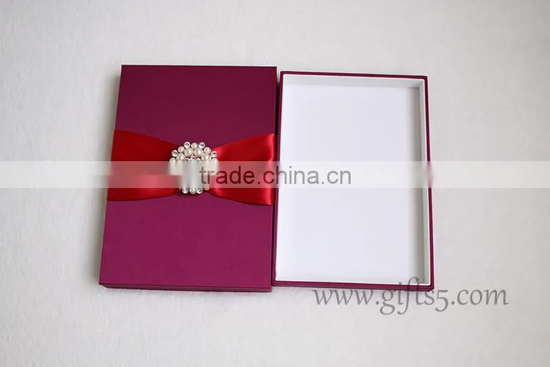 Gorgeous Burgundy Wedding box for invitations