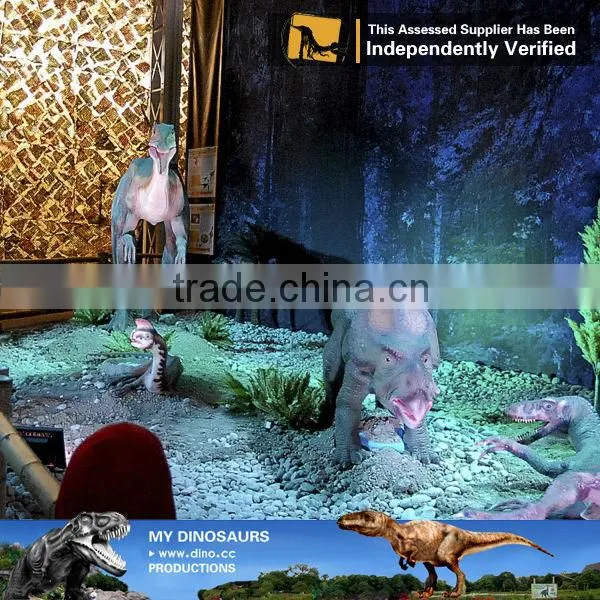 My-dino dinosaur jumping castle simulation fiberglass dinosaur