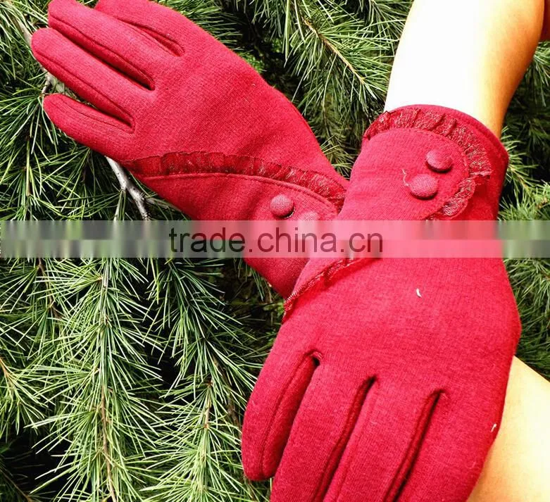 Hot Selling Low Price Full Finger Customize Mirco Velvet Material Cycle Winter Gloves for Woman