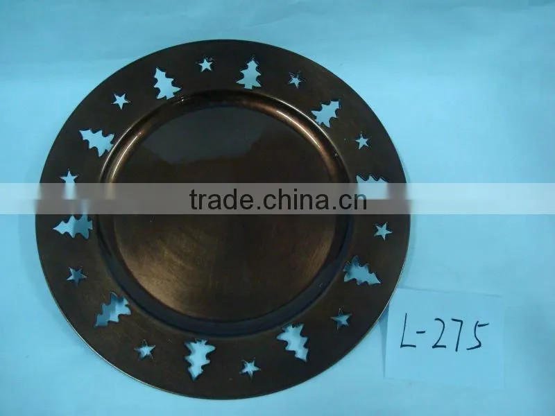 Christmas charger plate