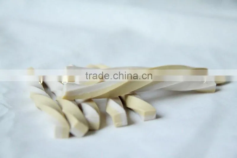dog treats (dog treat two-tone squared twisted stick)