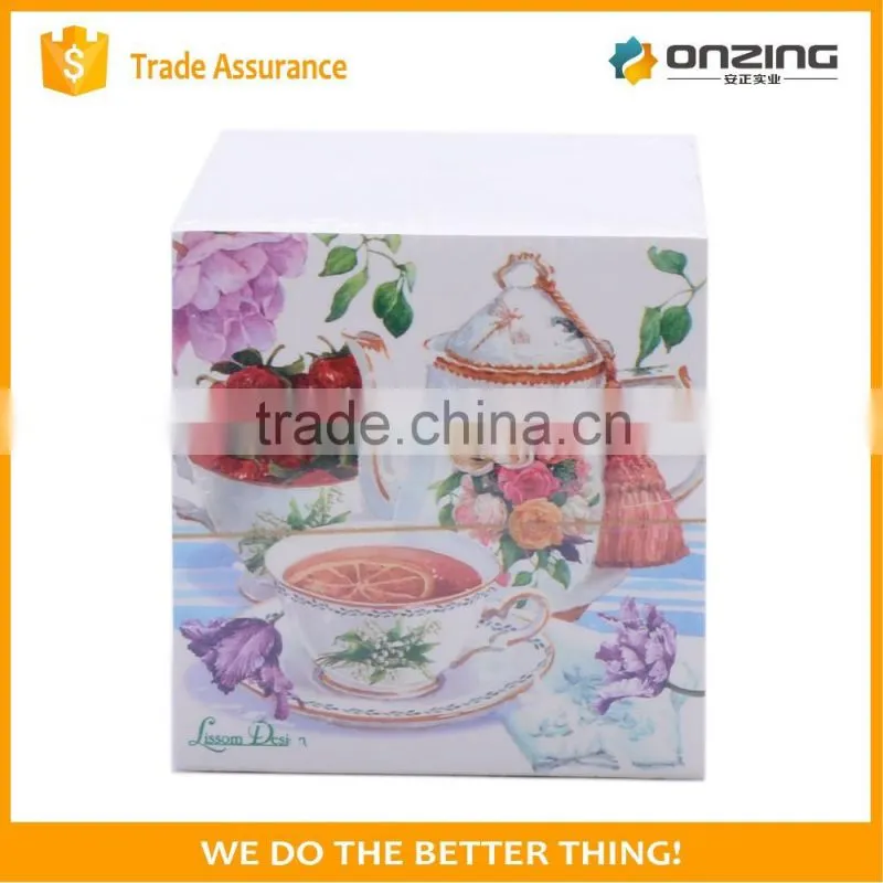 Pretty personalized picture printing pad of writing paper
