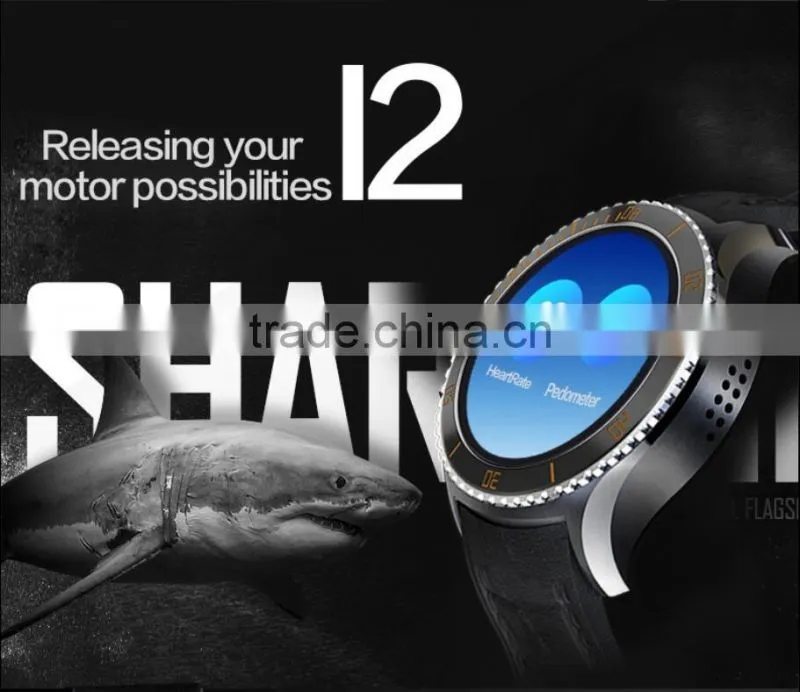 I2 android 5.1 OS MTK6580 Quad core Smart watch 4GB / 512MB Smartwatch With 3G wifi bluetooth GPS Google play store