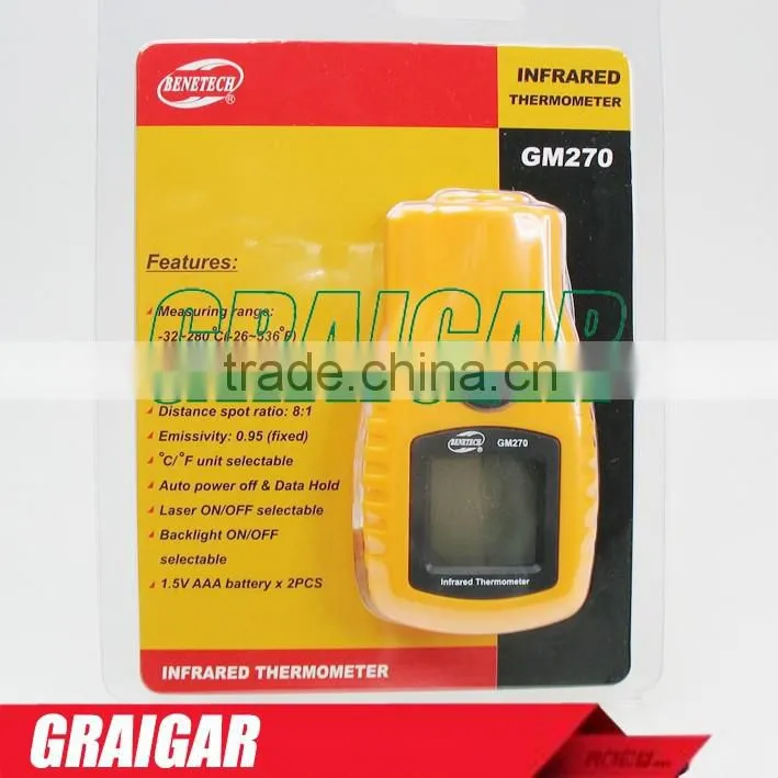 2015 NEW GM270 Non-Contact Laser Gun Infrared Digital IR Thermometer -32~ 280C