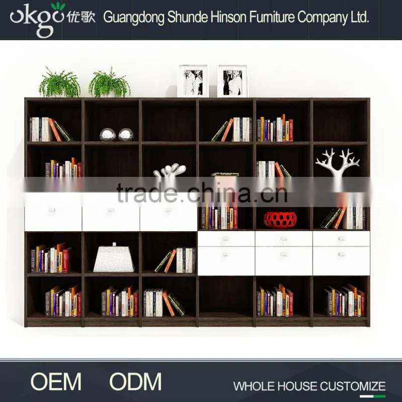 Various styles bookshelves cheap, low white bookcase