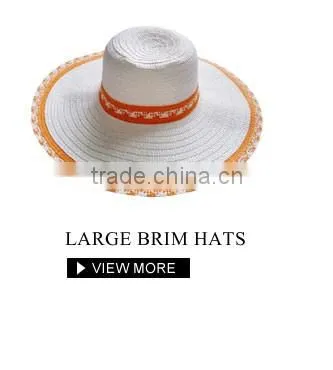 Nice Lace Decoration Stylish Summer Hat Wonder Women Straw Hat