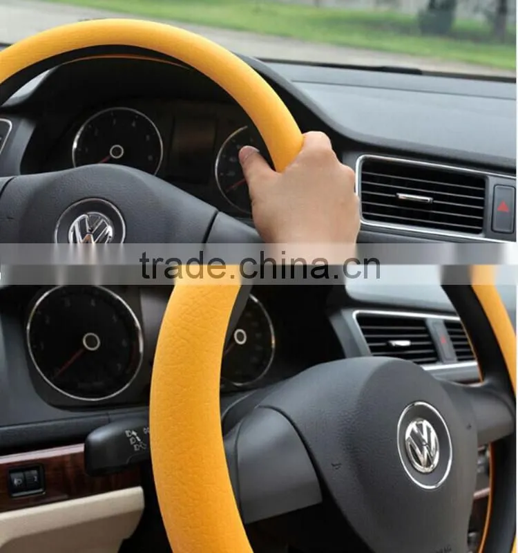High quality 2015 innovative cheap silicone comfortable Steering wheel cover