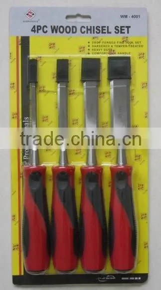 Hot Sales and Standard Length SHAV401 4PCS Wood Chisel Set
