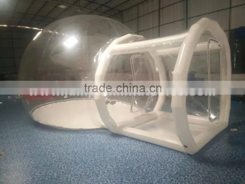 6mL Inflatable Half Transparent Tent,Inflatable trade show bubble tent sale