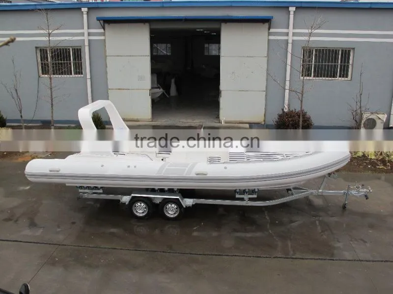 RIB boat 7.6m, 16 person , Twin outboards RIB760 (Hypalon)