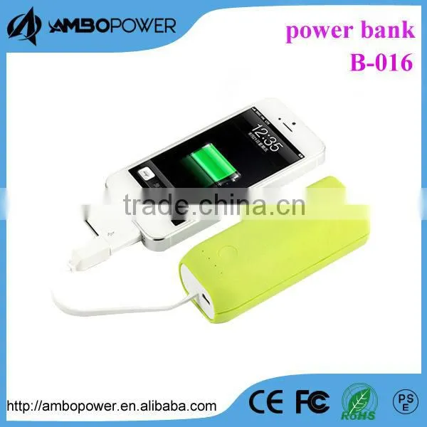 new fashion design solar power bank charger 4400mah