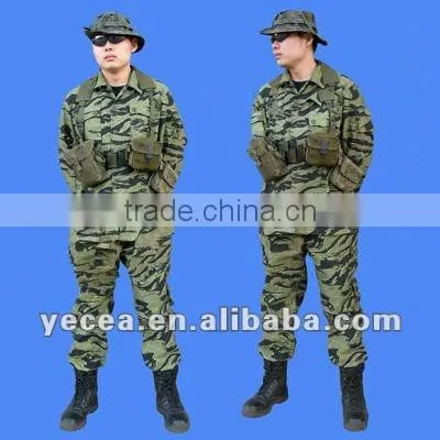 Tailored 230gsm 65%35%TC made rip-stop army combat uniform