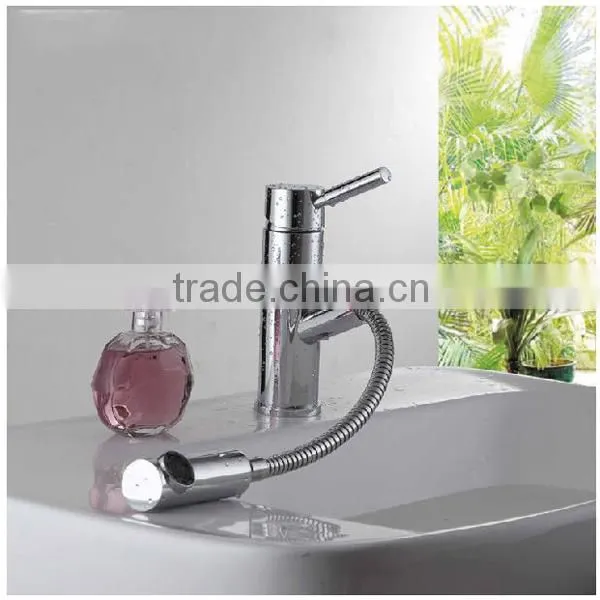 pull down basin faucet, concealed stainless steel hose, bathroom faucet different design
