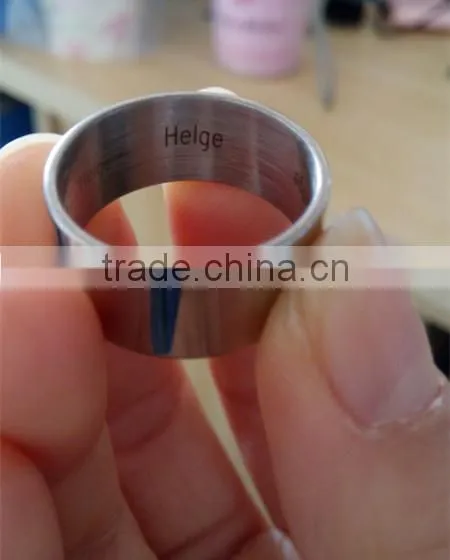 China suplier automatic YAG laser marking machine for rings with rotary