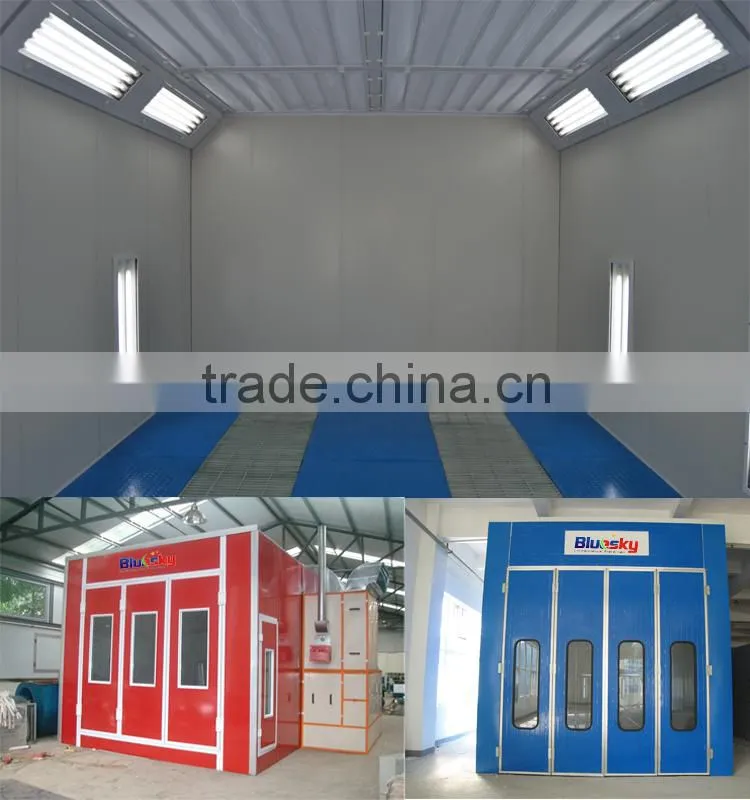 good quality china supplier car painting equipments/used auto paint booths/infrared microwave oven