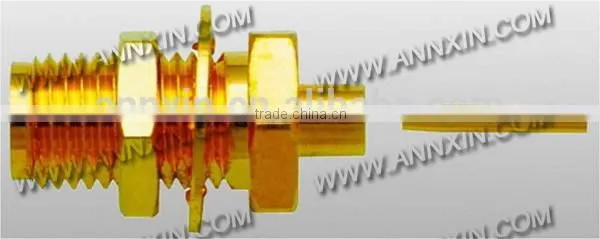 Durable hot sell sma type bulkhead connector rg174