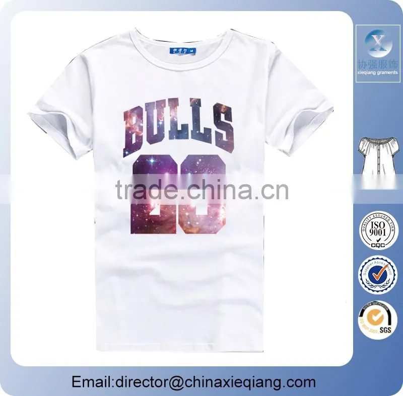 High quality sublimation cotton mens t shirts with wholesale price/round neck sport t shirts